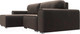 Миниатюра изображения товара Диван угловой Лига Диванов Лига-029 левый / 121927L (велюр коричневый)