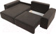 Миниатюра изображения товара Диван угловой Лига Диванов Лига-029 левый / 121927L (велюр коричневый)
