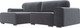 Миниатюра изображения товара Диван угловой Лига Диванов Лига-029 левый / 121928L (велюр серый)