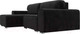 Миниатюра изображения товара Диван угловой Лига Диванов Лига-029 левый / 121929L (велюр черный)