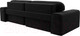Миниатюра изображения товара Диван угловой Лига Диванов Лига-029 левый / 121929L (велюр черный)