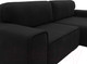 Миниатюра изображения товара Диван угловой Лига Диванов Лига-029 правый / 121918 (микровельвет черный)