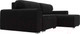 Миниатюра изображения товара Диван угловой Лига Диванов Лига-029 правый / 121918 (микровельвет черный)