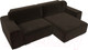 Миниатюра изображения товара Диван угловой Лига Диванов Лига-029 правый / 121919 (микровельвет коричневый)
