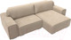 Миниатюра изображения товара Диван угловой Лига Диванов Лига-029 правый / 121924 (велюр бежевый)
