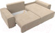 Миниатюра изображения товара Диван угловой Лига Диванов Лига-029 правый / 121924 (велюр бежевый)