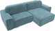 Миниатюра изображения товара Диван угловой Лига Диванов Лига-029 правый / 121925 (велюр бирюзовый)