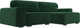 Миниатюра изображения товара Диван угловой Лига Диванов Лига-029 правый / 121926 (велюр зеленый)