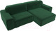 Миниатюра изображения товара Диван угловой Лига Диванов Лига-029 правый / 121926 (велюр зеленый)