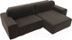 Миниатюра изображения товара Диван угловой Лига Диванов Лига-029 правый / 121927 (велюр коричневый)