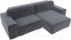 Миниатюра изображения товара Диван угловой Лига Диванов Лига-029 правый / 121928 (велюр серый)