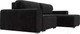 Миниатюра изображения товара Диван угловой Лига Диванов Лига-029 правый / 121929 (велюр черный)