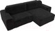 Миниатюра изображения товара Диван угловой Лига Диванов Лига-029 правый / 121929 (велюр черный)