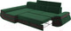 Миниатюра изображения товара Диван угловой Лига Диванов Лига-032 левый / 121645L (велюр, зеленый/коричневый)