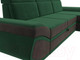 Миниатюра изображения товара Диван угловой Лига Диванов Лига-032 правый / 121645 (велюр, зеленый/коричневый)