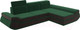 Миниатюра изображения товара Диван угловой Лига Диванов Лига-032 правый / 121645 (велюр, зеленый/коричневый)