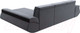 Миниатюра изображения товара Диван угловой Лига Диванов Лига-032 правый / 121647 (велюр, серый/черный)