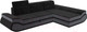 Миниатюра изображения товара Диван угловой Лига Диванов Лига-032 правый / 121648 (велюр, черный/серый)