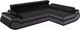 Миниатюра изображения товара Диван угловой Лига Диванов Лига-032 правый / 121648 (велюр, черный/серый)