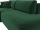 Миниатюра изображения товара Диван угловой Лига Диванов Лига-36 НПБ левый / 121410L (велюр зеленый)