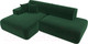 Миниатюра изображения товара Диван угловой Лига Диванов Лига-36 НПБ левый / 121410L (велюр зеленый)