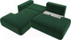 Миниатюра изображения товара Диван угловой Лига Диванов Лига-36 НПБ левый / 121410L (велюр зеленый)