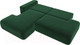 Миниатюра изображения товара Диван угловой Лига Диванов Лига-36 НПБ левый / 121410L (велюр зеленый)