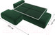Миниатюра изображения товара Диван угловой Лига Диванов Лига-36 НПБ левый / 121410L (велюр зеленый)