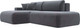 Миниатюра изображения товара Диван угловой Лига Диванов Лига-36 НПБ левый / 121412L (велюр серый)