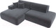 Миниатюра изображения товара Диван угловой Лига Диванов Лига-36 НПБ левый / 121412L (велюр серый)
