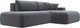 Миниатюра изображения товара Диван угловой Лига Диванов Лига-36 НПБ правый / 121412 (велюр серый)