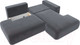 Миниатюра изображения товара Диван угловой Лига Диванов Лига-36 НПБ правый / 121412 (велюр серый)
