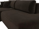 Миниатюра изображения товара Диван угловой Лига Диванов Лига-36 НПБ левый / 121400L (микровельвет коричневый)