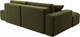 Миниатюра изображения товара Диван угловой Лига Диванов Лига-36 НПБ левый / 121402L (микровельвет зеленый)