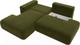 Миниатюра изображения товара Диван угловой Лига Диванов Лига-36 НПБ левый / 121402L (микровельвет зеленый)