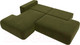 Миниатюра изображения товара Диван угловой Лига Диванов Лига-36 НПБ левый / 121402L (микровельвет зеленый)