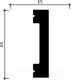 Миниатюра изображения товара Молдинг Decor-Dizayn DD33 (65x15x2000)