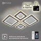 Миниатюра изображения товара Люстра Estares Oval Double RGB120W 5S-APP-700x500x72WHITE/WHITE/BULB-220-IP20