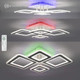 Миниатюра изображения товара Люстра Estares Oval Double RGB120W 5S-APP-700x500x72WHITE/WHITE/BULB-220-IP20