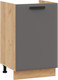 Миниатюра изображения товара Шкаф под мойку ТриЯ Тиана 1Н5М (дуб крафт золотой/асфальт супермат)
