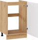 Миниатюра изображения товара Шкаф под мойку ТриЯ Тиана 1Н5М (дуб крафт золотой/белый супермат)