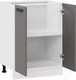 Миниатюра изображения товара Шкаф-стол кухонный ТриЯ Тиана 1Н6 (белый/асфальт супермат)