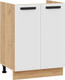 Миниатюра изображения товара Шкаф под мойку ТриЯ Тиана 1Н6М (дуб крафт золотой/белый супермат)