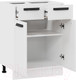 Миниатюра изображения товара Шкаф-стол кухонный ТриЯ Тиана 1Н6Я1 (белый/белый супермат)