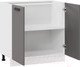 Миниатюра изображения товара Шкаф-стол кухонный ТриЯ Тиана 1Н8 (белый/асфальт супермат)