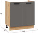 Миниатюра изображения товара Шкаф под мойку ТриЯ Тиана 1Н8М (дуб крафт золотой/асфальт супермат)