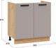 Миниатюра изображения товара Шкаф под мойку ТриЯ Тиана 1Н8М (дуб крафт золотой/мокко супермат)