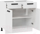 Миниатюра изображения товара Шкаф-стол кухонный ТриЯ Тиана 1Н8Я1 (белый/белый супермат)