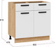 Миниатюра изображения товара Шкаф-стол кухонный ТриЯ Тиана 1Н8Я1 (дуб крафт золотой/белый супермат)