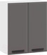Миниатюра изображения товара Шкаф навесной для кухни ТриЯ Тиана 1В6 (белый/асфальт супермат)